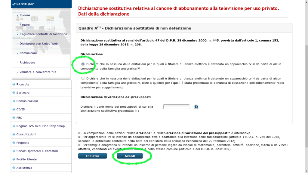 Evitare il canone Rai in pochi passi, dichiarazione di non possesso di apparecchi atti o adattabili